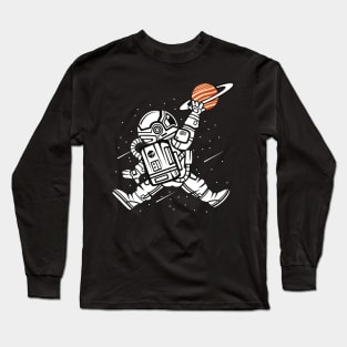 Spaceman Slam dunk Long Sleeve T-Shirt